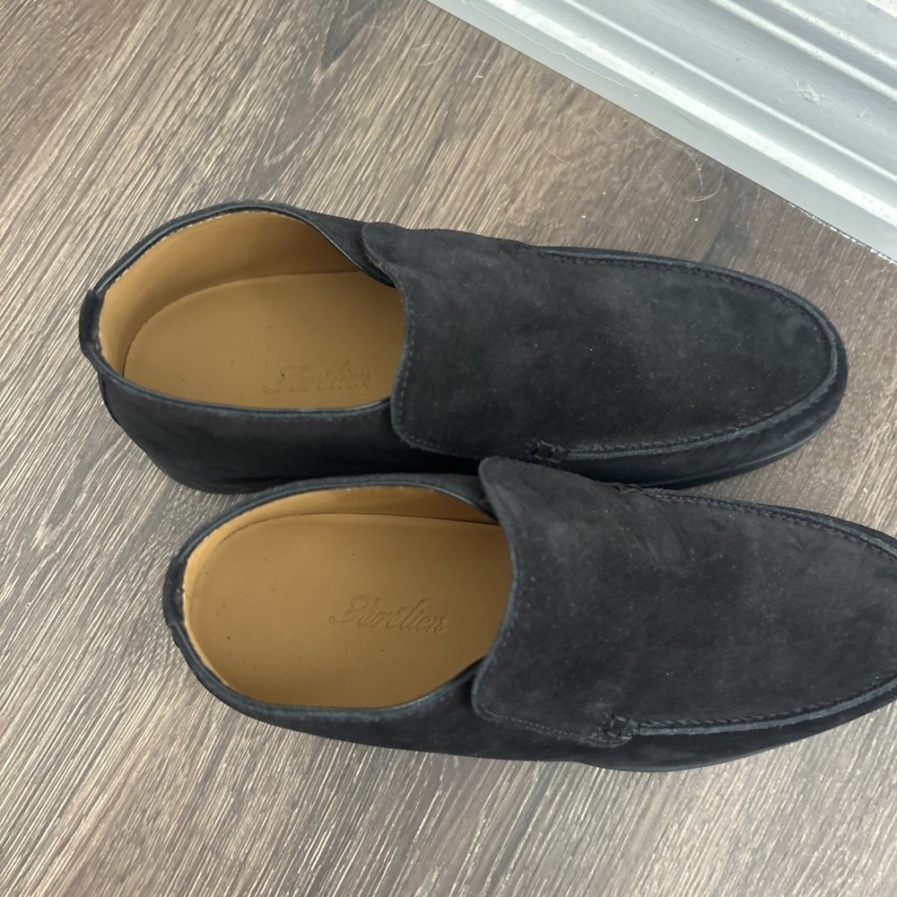 Aurelien Loafer Shoes Mens EU 39/US 6 Black Suede Shoes City Loafer NEW $540 - Picture 5 of 13